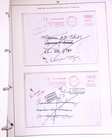 1600-1982, Collection d'histoire postale en trois albums
