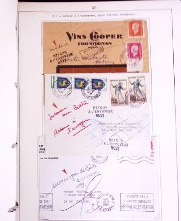 1600-1982, Collection d'histoire postale en trois albums