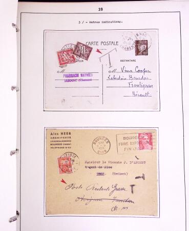 1600-1982, Collection d'histoire postale en trois albums