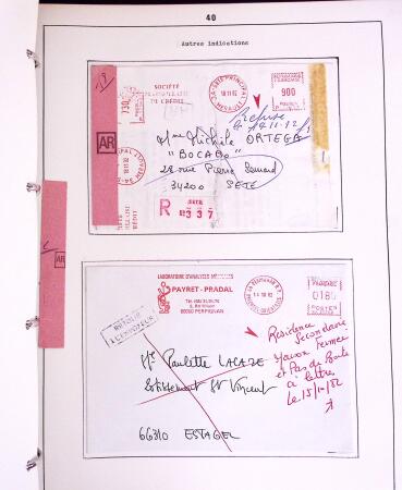1600-1982, Collection d'histoire postale en trois albums