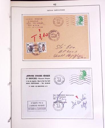 1600-1982, Collection d'histoire postale en trois albums