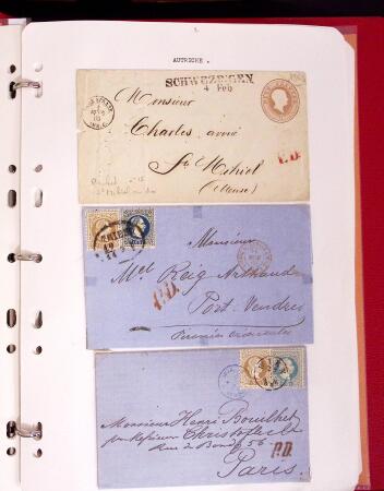 1811-84, Lot of 74 classic covers and cards in one