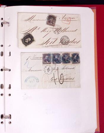1811-84, Lot of 74 classic covers and cards in one