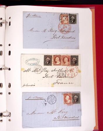 1811-84, Lot of 74 classic covers and cards in one