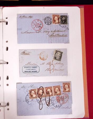 1811-84, Lot of 74 classic covers and cards in one