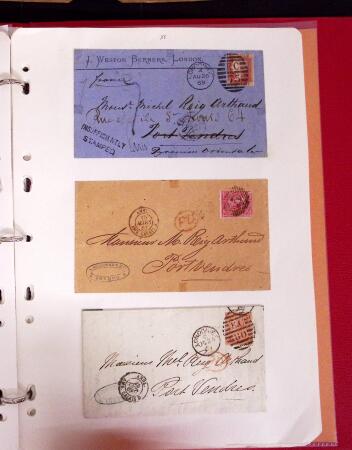 1811-84, Lot of 74 classic covers and cards in one