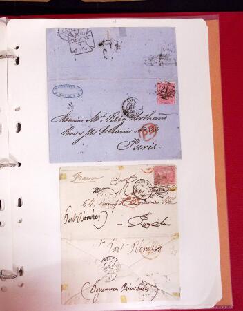 1811-84, Lot of 74 classic covers and cards in one