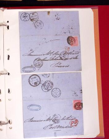 1811-84, Lot of 74 classic covers and cards in one