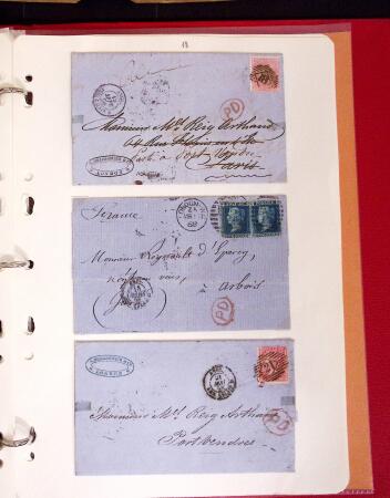 1811-84, Lot of 74 classic covers and cards in one