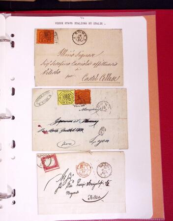 1811-84, Lot of 74 classic covers and cards in one