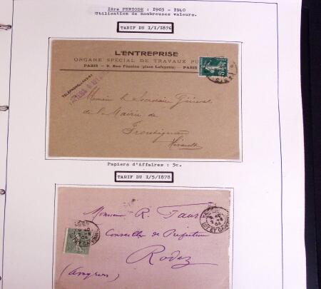 1900-50, SEMEUSES: Collection spécialisée montée