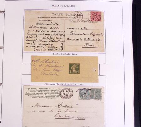 1900-50, SEMEUSES: Collection spécialisée montée