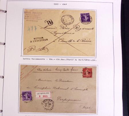 1900-50, SEMEUSES: Collection spécialisée montée