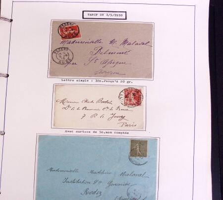 1900-50, SEMEUSES: Collection spécialisée montée