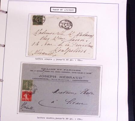 1900-50, SEMEUSES: Collection spécialisée montée