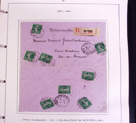1900-50, SEMEUSES: Collection spécialisée montée