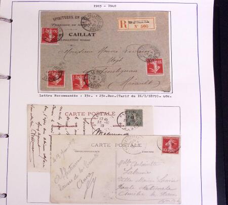 1900-50, SEMEUSES: Collection spécialisée montée