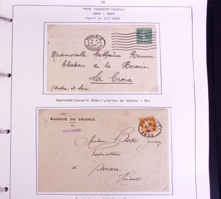 1900-50, SEMEUSES: Collection spécialisée montée