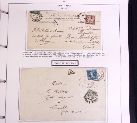 1900-50, SEMEUSES: Collection spécialisée montée