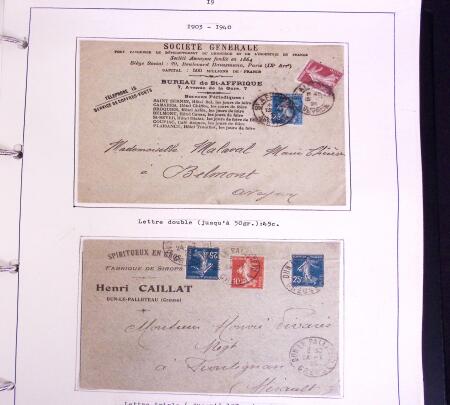 1900-50, SEMEUSES: Collection spécialisée montée