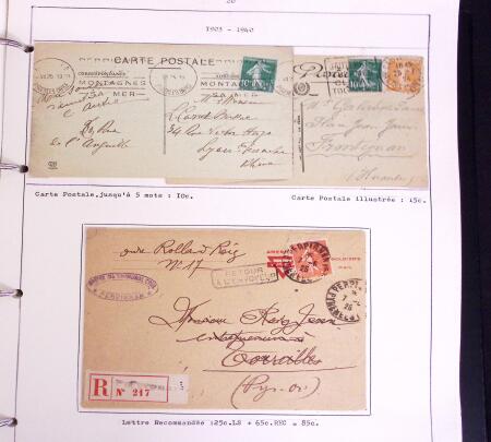 1900-50, SEMEUSES: Collection spécialisée montée