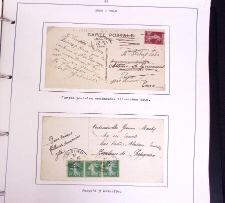1900-50, SEMEUSES: Collection spécialisée montée
