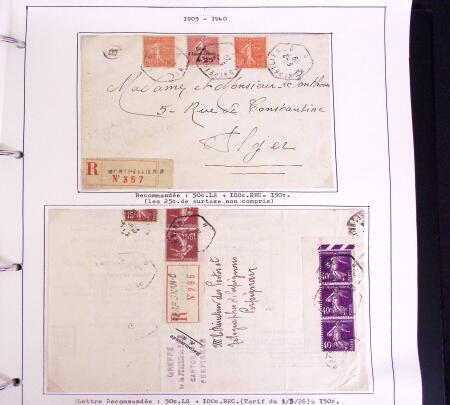 1900-50, SEMEUSES: Collection spécialisée montée