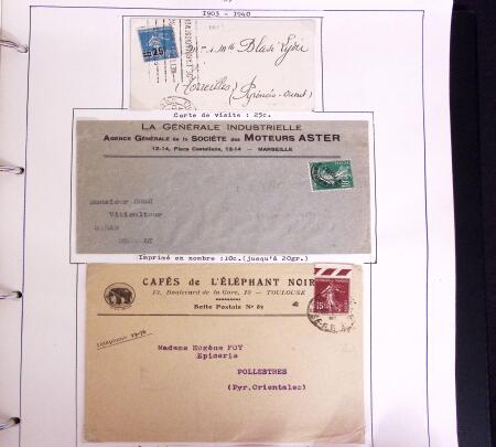 1900-50, SEMEUSES: Collection spécialisée montée