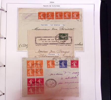 1900-50, SEMEUSES: Collection spécialisée montée