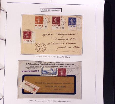 1900-50, SEMEUSES: Collection spécialisée montée