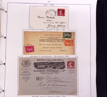 1900-50, SEMEUSES: Collection spécialisée montée