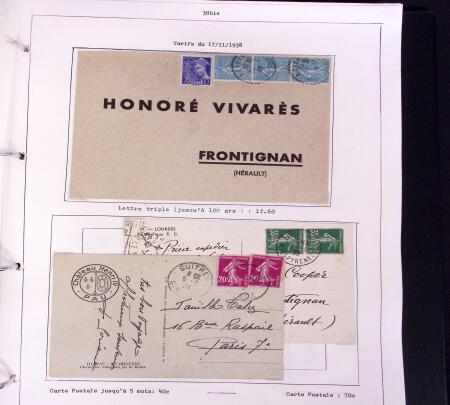 1900-50, SEMEUSES: Collection spécialisée montée