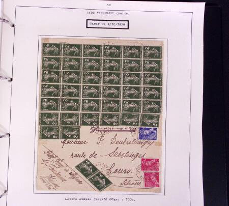 1900-50, SEMEUSES: Collection spécialisée montée