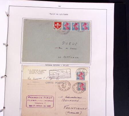 1900-50, SEMEUSES: Collection spécialisée montée