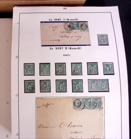 1876-1900 Collection spécialisée sur le TYPE SAGE