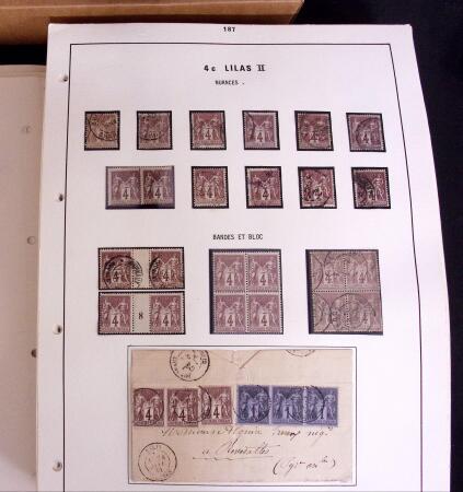 1876-1900 Collection spécialisée sur le TYPE SAGE