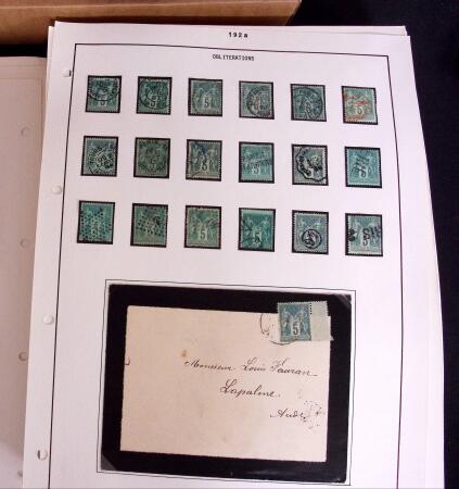 1876-1900 Collection spécialisée sur le TYPE SAGE