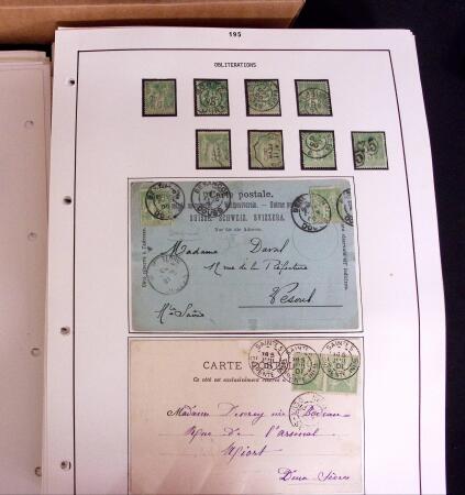 1876-1900 Collection spécialisée sur le TYPE SAGE