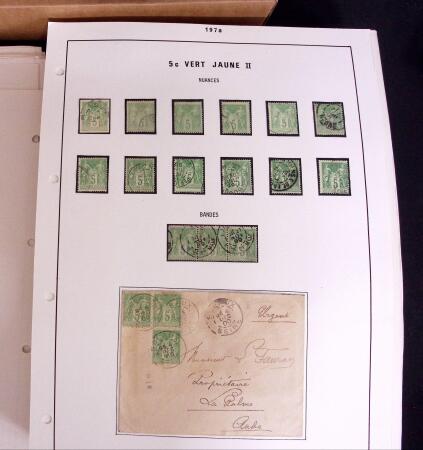 1876-1900 Collection spécialisée sur le TYPE SAGE
