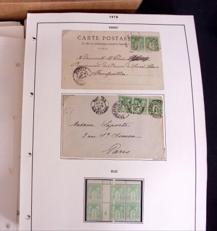 1876-1900 Collection spécialisée sur le TYPE SAGE
