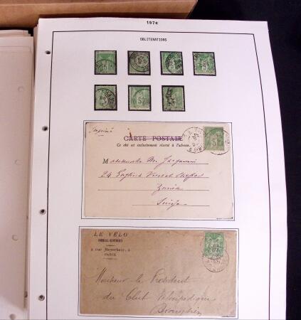 1876-1900 Collection spécialisée sur le TYPE SAGE