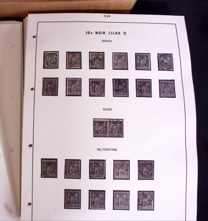 1876-1900 Collection spécialisée sur le TYPE SAGE