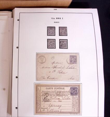 1876-1900 Collection spécialisée sur le TYPE SAGE