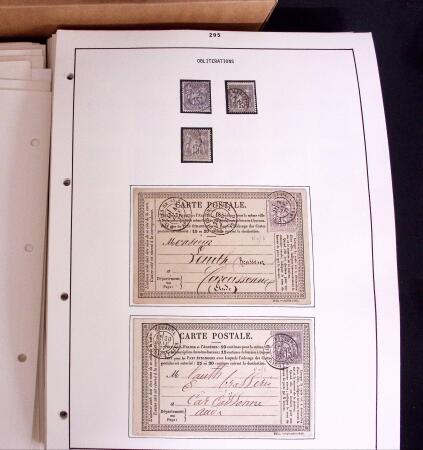 1876-1900 Collection spécialisée sur le TYPE SAGE