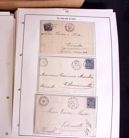 1876-1900 Collection spécialisée sur le TYPE SAGE