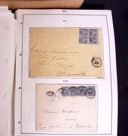 1876-1900 Collection spécialisée sur le TYPE SAGE