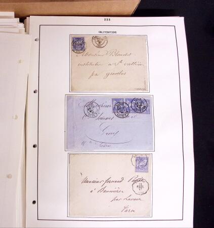 1876-1900 Collection spécialisée sur le TYPE SAGE