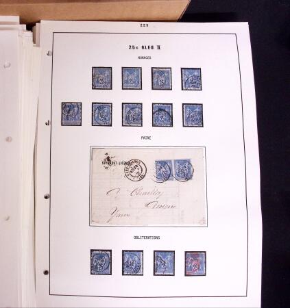 1876-1900 Collection spécialisée sur le TYPE SAGE