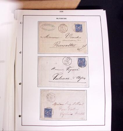 1876-1900 Collection spécialisée sur le TYPE SAGE