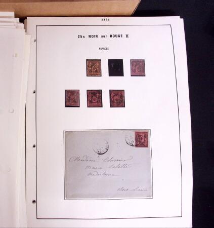 1876-1900 Collection spécialisée sur le TYPE SAGE